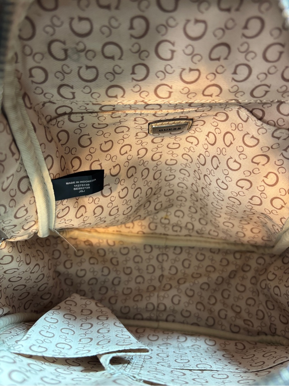 GUESS Embossed Logo Mini Backpack - Picture 9 of 11